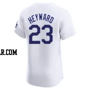 Jason Heyward Men's Los Angeles Dodgers White Elite Home Jersey