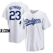 Jason Heyward Men's Los Angeles Dodgers White Replica 2024 World Tour Seoul Series Home Jersey