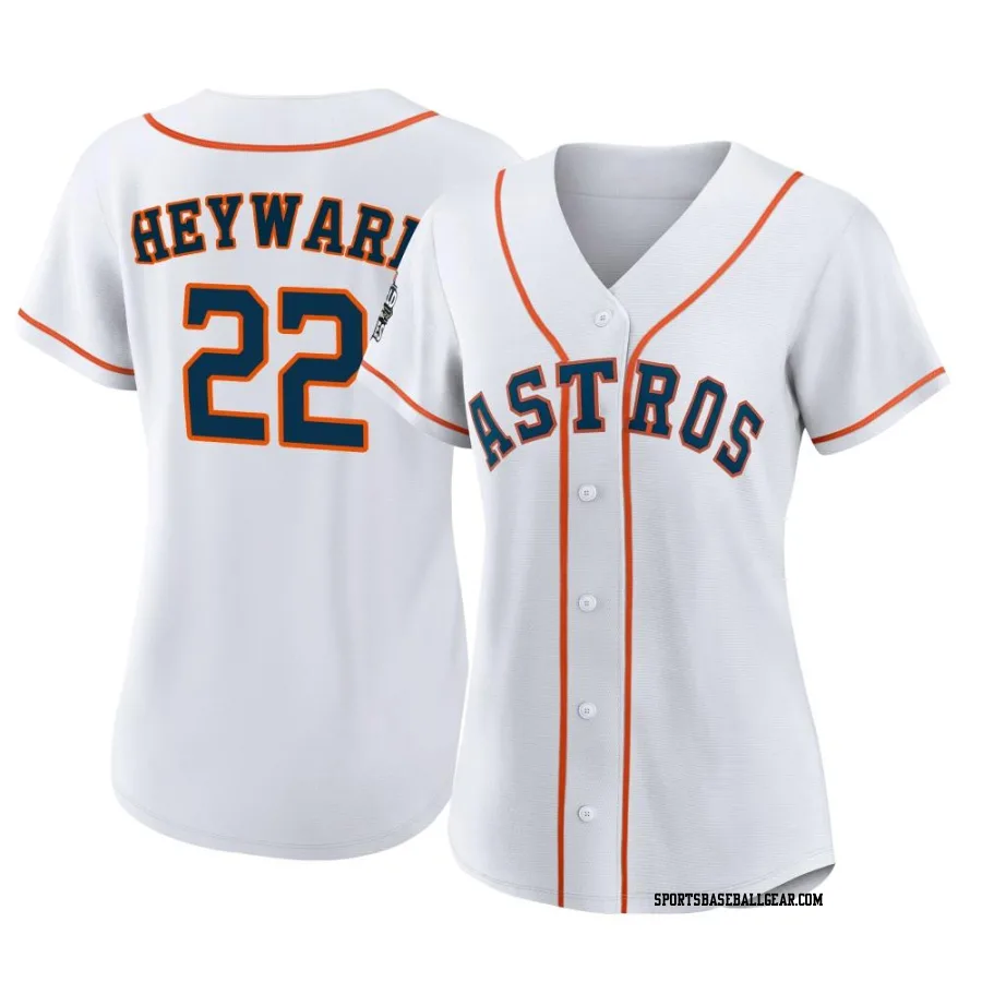 Jason Heyward Women's Houston Astros White Authentic 2022 World Series Home Jersey