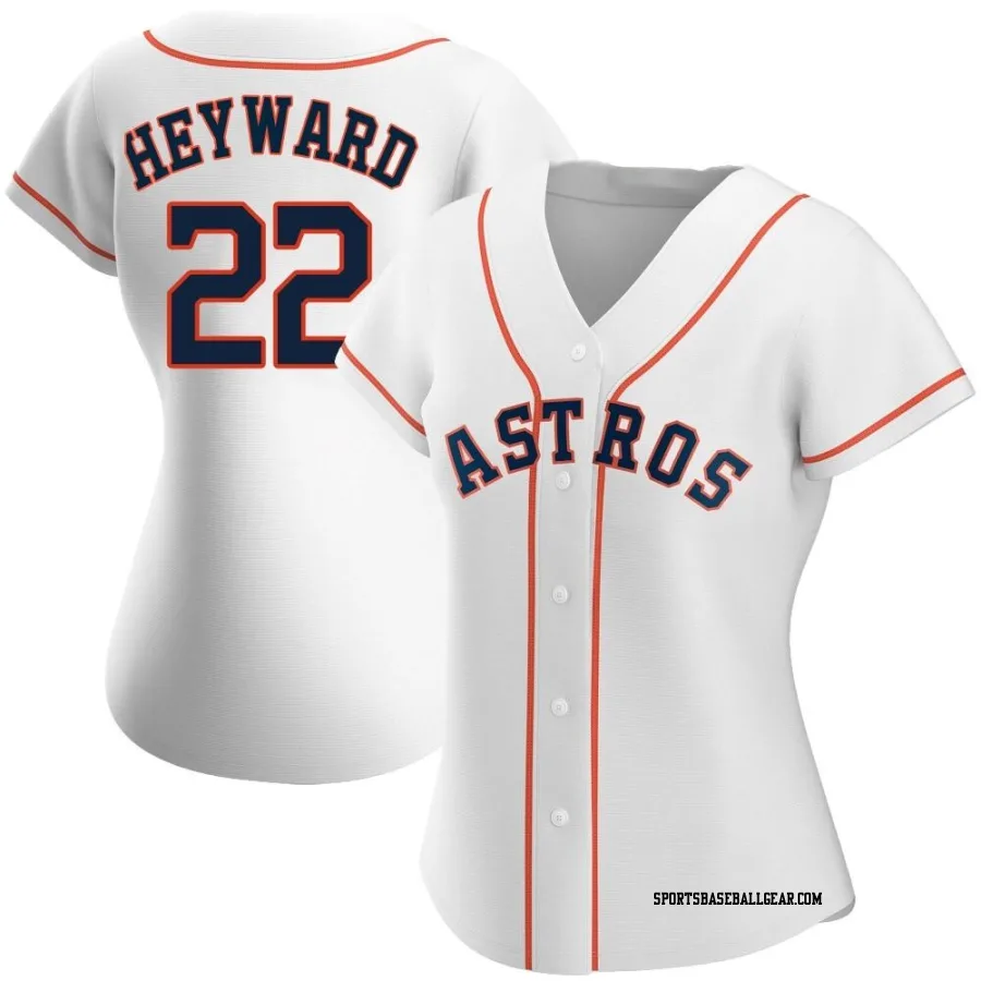 Jason Heyward Women's Houston Astros White Authentic Home Jersey