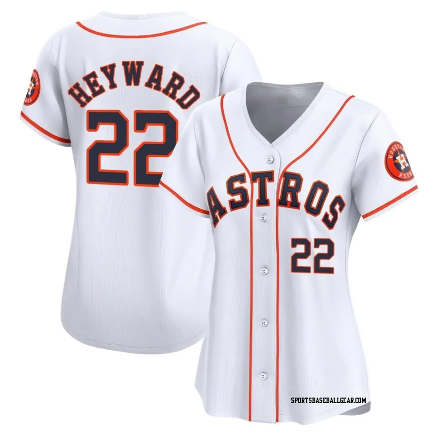 Jason Heyward Women's Houston Astros White Limited Home Jersey