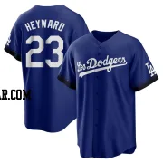 Jason Heyward Youth Los Angeles Dodgers Royal Replica 2021 City Connect Jersey