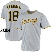 Jason Kendall Men's Pittsburgh Pirates Gray Replica Road Jersey