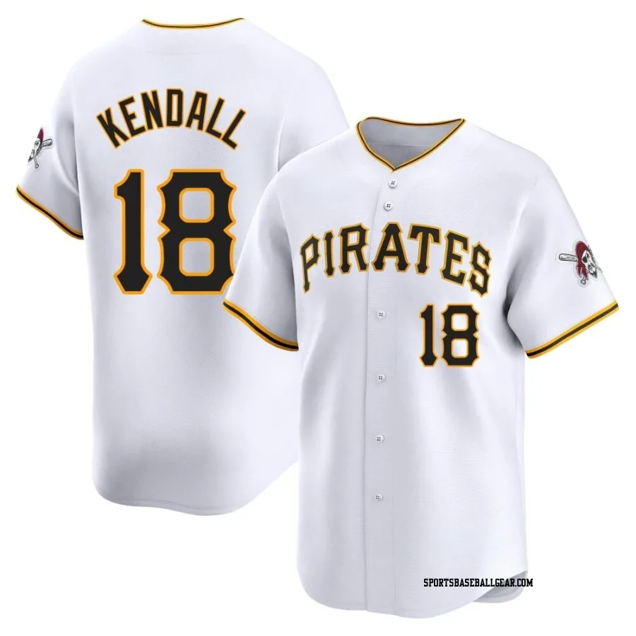 Jason Kendall Men's Pittsburgh Pirates White Limited Home Jersey