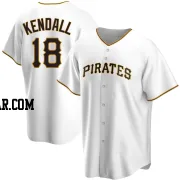 Jason Kendall Men's Pittsburgh Pirates White Replica Home Jersey