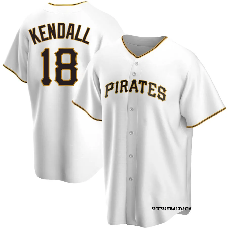 Jason Kendall Youth Pittsburgh Pirates White Replica Home Jersey