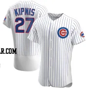 Jason Kipnis Men's Chicago Cubs White Authentic Home Jersey