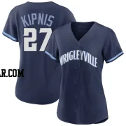 Jason Kipnis Women's Chicago Cubs Navy Replica 2021 City Connect Jersey