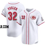 Jason Vosler Men's Cincinnati Reds White Limited Home Jersey