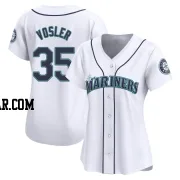 Jason Vosler Women's Seattle Mariners White Limited Home Jersey