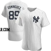 Jasson Dominguez Men's New York Yankees White Authentic Home Jersey