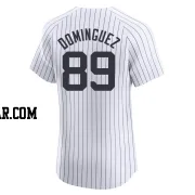 Jasson Dominguez Men's New York Yankees White Elite Home Jersey