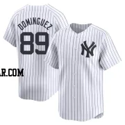 Jasson Dominguez Youth New York Yankees White Limited Yankee Home Jersey