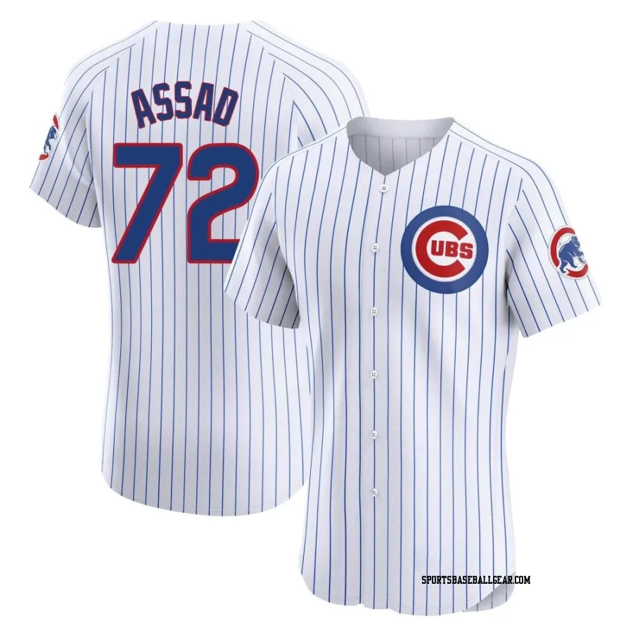 Javier Assad Men's Chicago Cubs White Elite Home Jersey