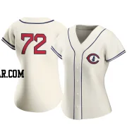 Javier Assad Women's Chicago Cubs Cream Replica 2022 Field Of Dreams Jersey