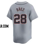 Javier Baez Men's Detroit Tigers Gray Limited Road Jersey