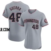 Javy Guerra Men's Washington Nationals Gray Elite Road Jersey