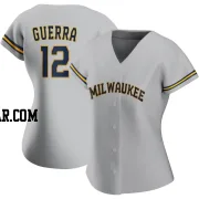 Javy Guerra Women's Milwaukee Brewers Gray Authentic Road Jersey