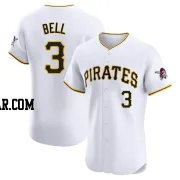 Jay Bell Men's Pittsburgh Pirates White Elite Home Jersey