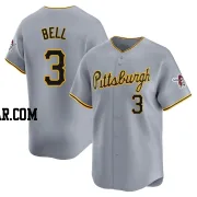 Jay Bell Youth Pittsburgh Pirates Gray Limited Away Jersey