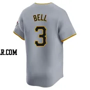 Jay Bell Youth Pittsburgh Pirates Gray Limited Away Jersey