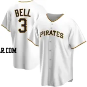 Jay Bell Youth Pittsburgh Pirates White Replica Home Jersey