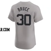 Jay Bruce Men's New York Yankees Gray Elite Road Jersey