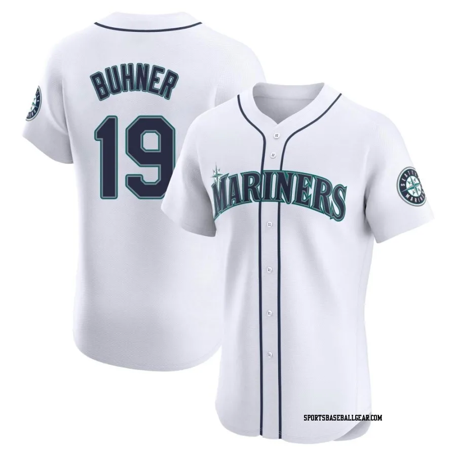 Jay Buhner Men's Seattle Mariners White Elite Home Jersey