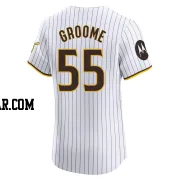 Jay Groome Men's San Diego Padres White Elite Home Patch Jersey