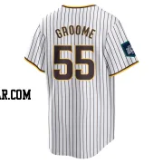 Jay Groome Men's San Diego Padres White Replica 2024 World Tour Seoul Series Home Jersey