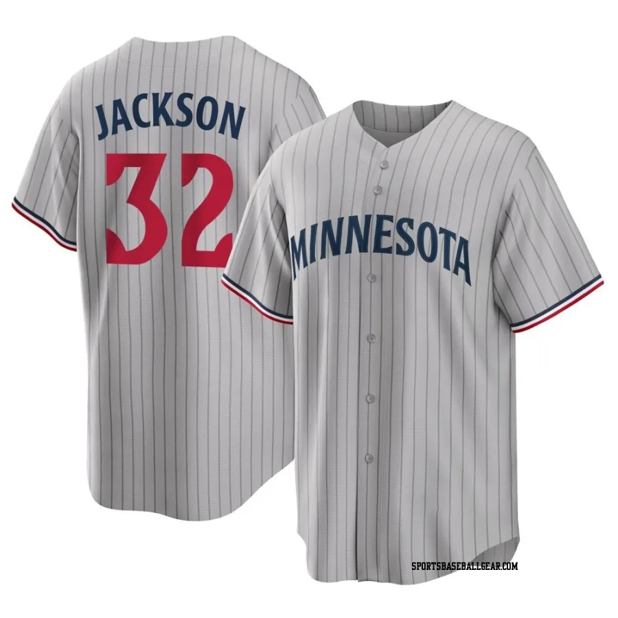 Jay Jackson Youth Minnesota Twins Gray Replica Road Jersey