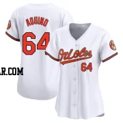 Jayson Aquino Women's Baltimore Orioles White Limited Home Jersey