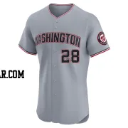 Jayson Werth Men's Washington Nationals Gray Elite Road Jersey