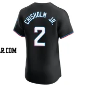 Jazz Chisholm Jr. Men's Miami Marlins Black Elite Alternate Vapor Premier Jersey