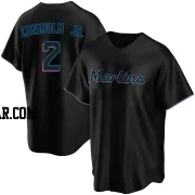 Jazz Chisholm Jr. Men's Miami Marlins Black Replica Alternate Jersey