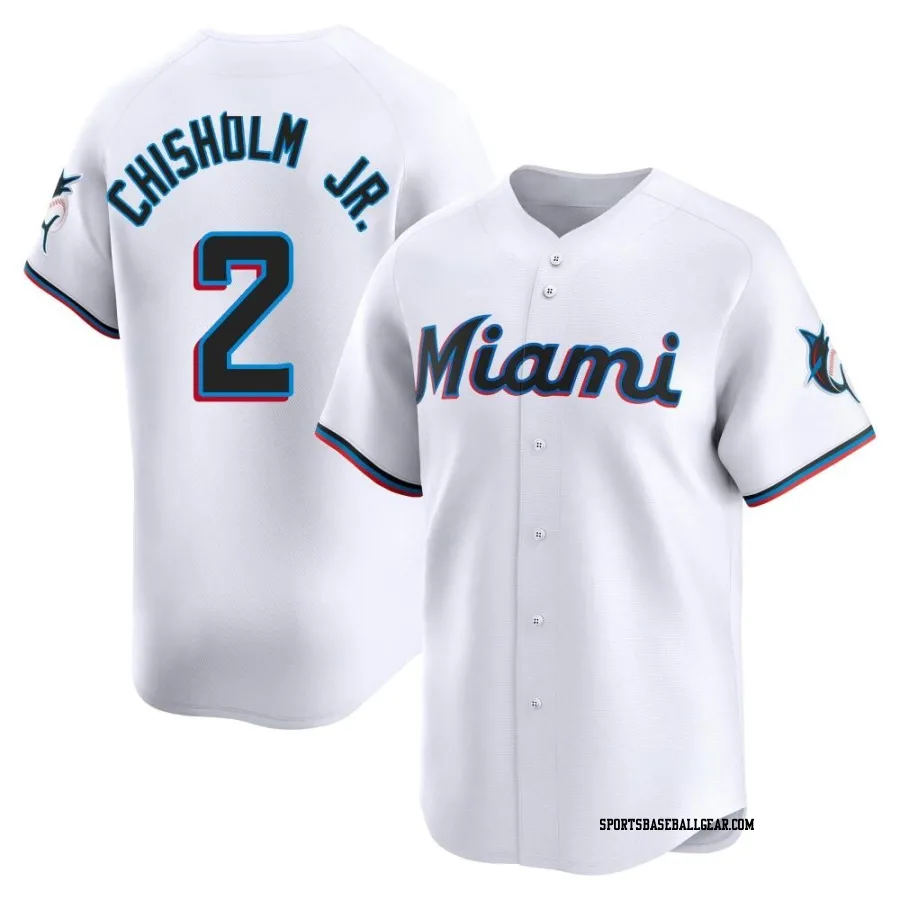 Jazz Chisholm Jr. Men's Miami Marlins White Limited Home Jersey