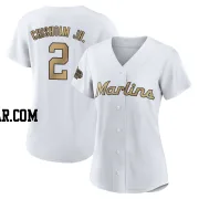 Jazz Chisholm Jr. Women's Miami Marlins White Game Authentic 2022 All-Star Jersey