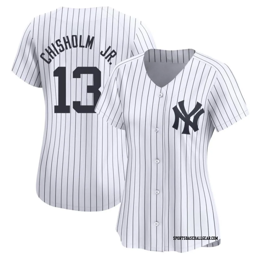 Jazz Chisholm Jr. Women's New York Yankees White Limited Yankee Home Jersey