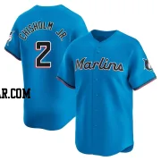 Jazz Chisholm Jr. Youth Miami Marlins Blue Limited Alternate Jersey