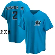 Jazz Chisholm Jr. Youth Miami Marlins Blue Replica Alternate Jersey