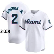 Jazz Chisholm Jr. Youth Miami Marlins White Limited Home Jersey