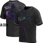 J.B. Bukauskas Men's Milwaukee Brewers Black Holographic Replica Alternate Jersey