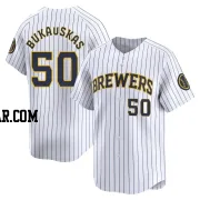 J.B. Bukauskas Men's Milwaukee Brewers White Limited Alternate Jersey