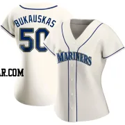 J.B. Bukauskas Women's Seattle Mariners Cream Authentic Alternate Jersey