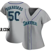 J.B. Bukauskas Women's Seattle Mariners Gray Authentic Road Jersey