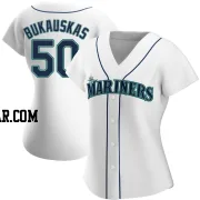 J.B. Bukauskas Women's Seattle Mariners White Authentic Home Jersey