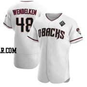 J.B. Wendelken Men's Arizona Diamondbacks White Authentic Crimson Home 2023 World Series Jersey