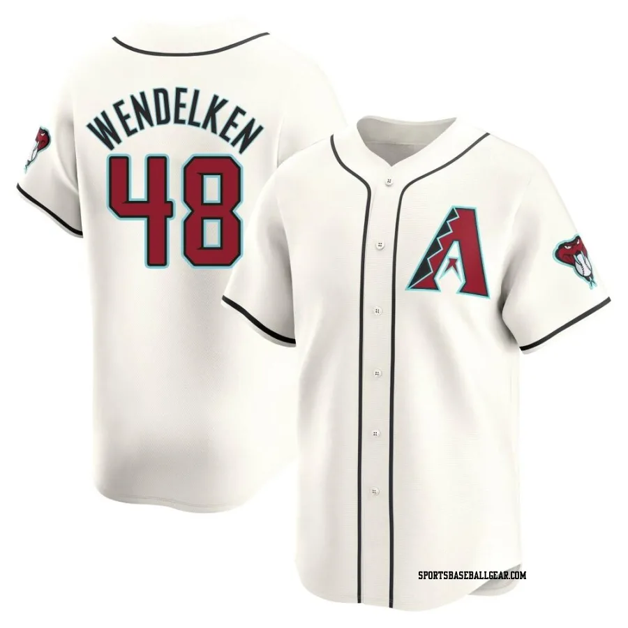 J.B. Wendelken Men's Arizona Diamondbacks White Limited Home Jersey