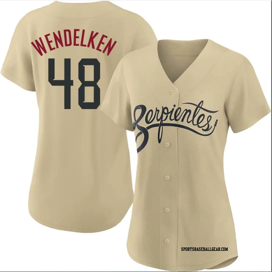 J.B. Wendelken Women's Arizona Diamondbacks Gold Replica 2021 City Connect Cool Base Jersey