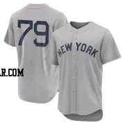 J.C. Escarra Men's New York Yankees Gray Authentic 2021 Field of Dreams Jersey